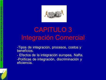 CAPITULO 3 Integración Comercial