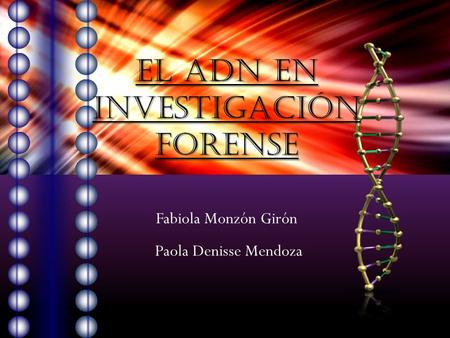 El ADN en investigación forense