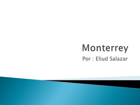 Monterrey Por : Eliud Salazar.