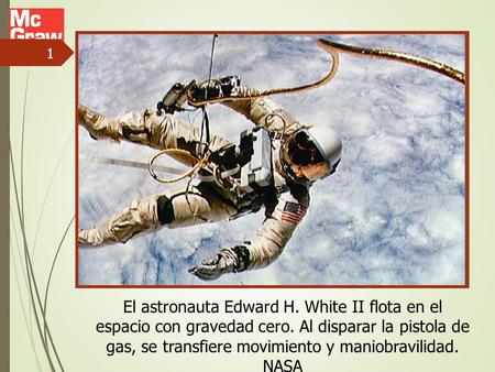 El astronauta Edward H. White II flota en el espacio con gravedad cero