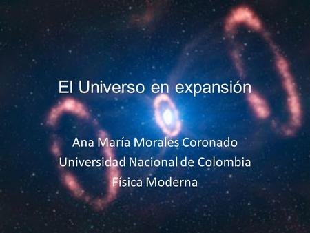El Universo en expansión