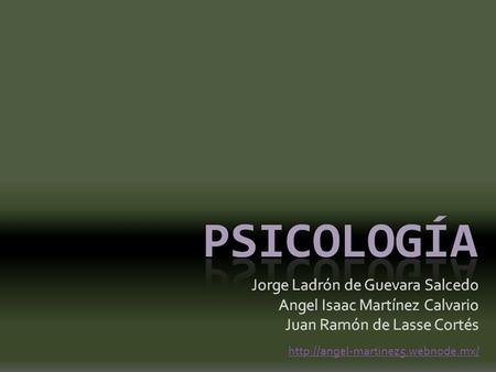 psicología Jorge Ladrón de Guevara Salcedo