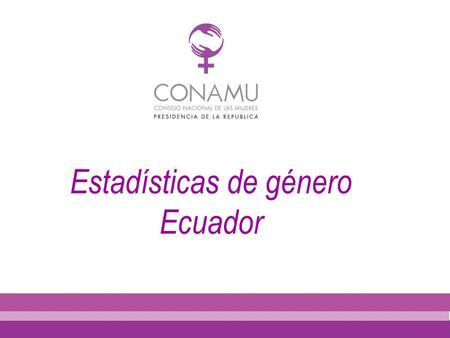 Estadísticas de género Ecuador. Conferencias Mundiales de la Mujer Conferencia Mundial de Derechos Humanos CEDAW La Conferencia de Beijing Objetivos de.