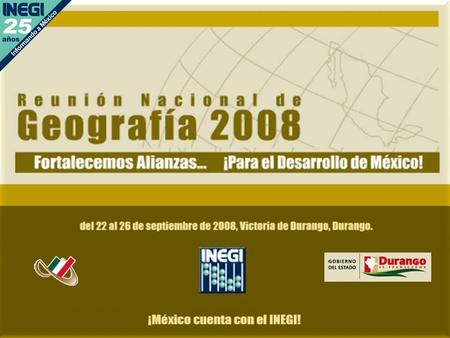 Ing. Rogelio Mondragón Bonilla INEGI En Octubre del 2007 se llevo a cabo la primer reunión técnica INEGI-CILA-USGS, con el propósito de trabajar de manera.