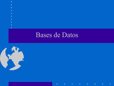 Bases de Datos.