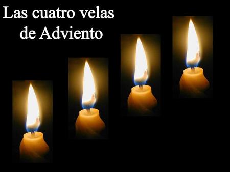 Las cuatro velas de Adviento.