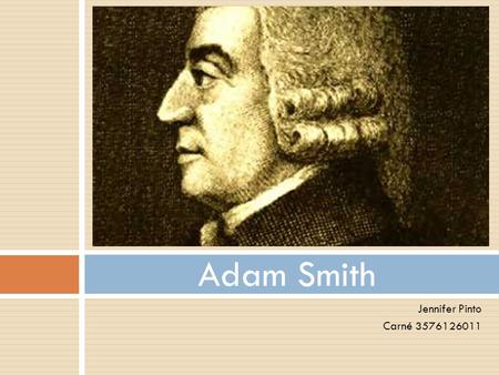 Adam Smith Jennifer Pinto Carné 3576126011.
