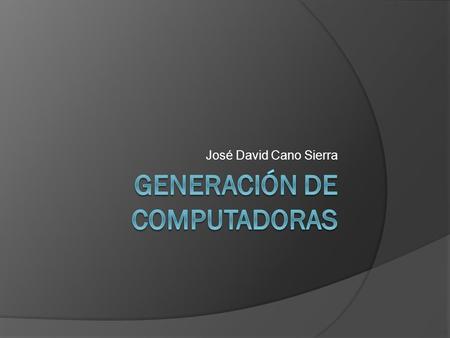 Generación de computadoras