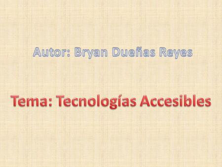 La tecnología accesible permite generar el lenguaje de símbolos con un asistente virtual de tal forma que personas con discapacidad puedan interpretar.