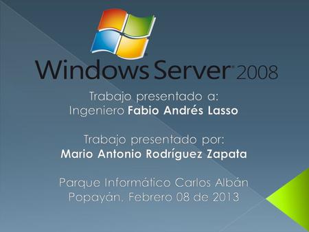 Windows server 2008 es un sistema operativo para servidores diseñado por Microsoft.