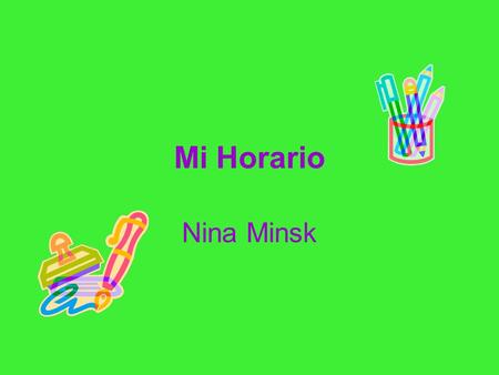 Mi Horario Nina Minsk.