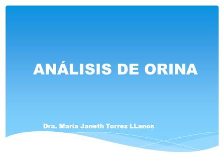 Dra. María Janeth Torrez LLanos