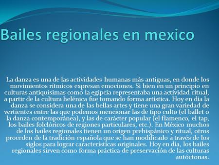 Bailes regionales en mexico