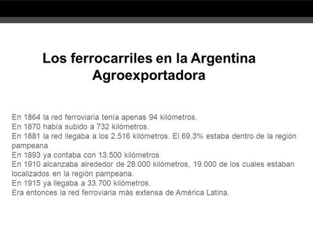 Los ferrocarriles en la Argentina Agroexportadora