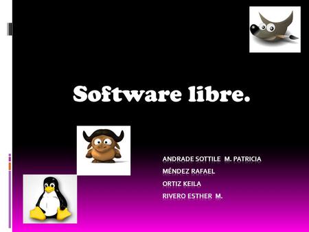 Software libre.. Definición del software libre  El software libre es la denominación del software que respeta la libertad de los usuarios sobre su producto.