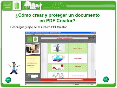 ¿Cómo crear y proteger un documento en PDF Creator? Descargue y ejecute el archivo PDFCreator.