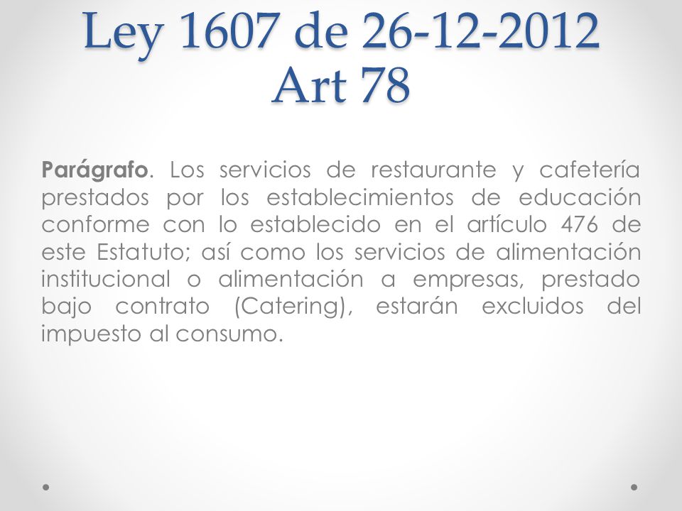 Ley 1607 De 26