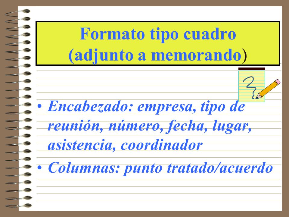 formato para minutas de juntas