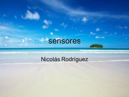 Sensores Nicolás Rodríguez.