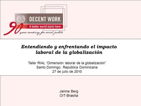 Entendiendo y enfrentando el impacto laboral de la globalización