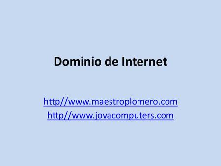http//www.maestroplomero.com http//www.jovacomputers.com