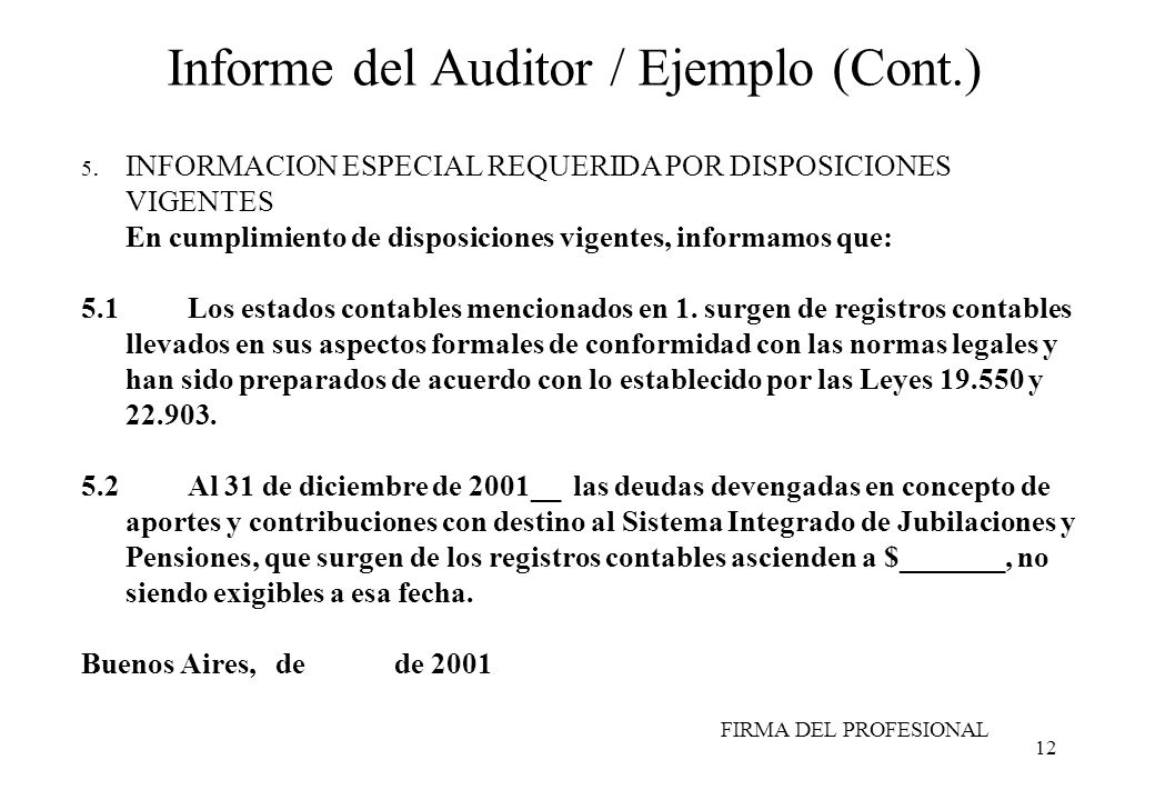 Ejemplo Informe Auditoria