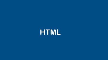 HTML.