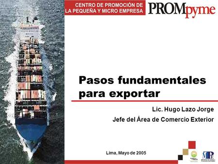 Pasos fundamentales para exportar