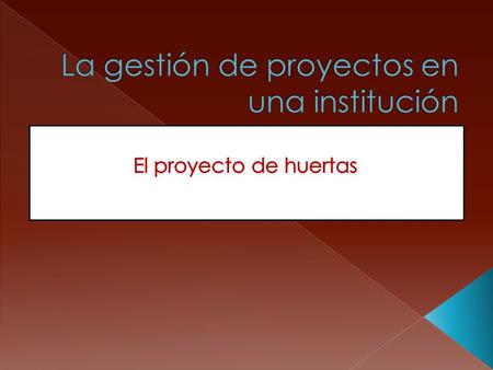 De allí respondemos: El proyecto: sus objetivos El sueño, lo que uno quiere conseguir en este marco de acción y de trabajo, en un lugar concreto.