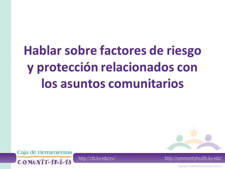 ¿Qué son los factores de riesgo y de protección?