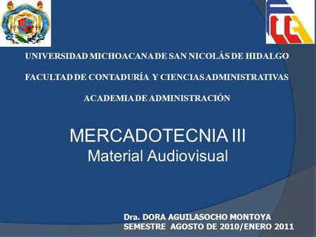 MERCADOTECNIA III Material Audiovisual