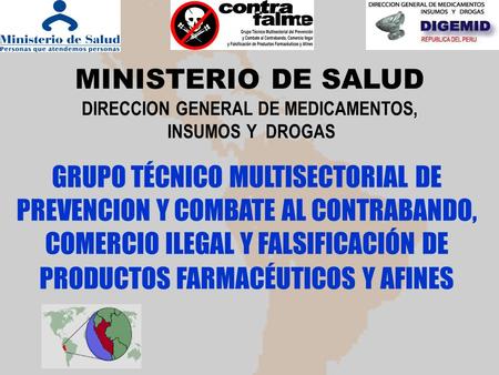 MINISTERIO DE SALUD DIRECCION GENERAL DE MEDICAMENTOS,