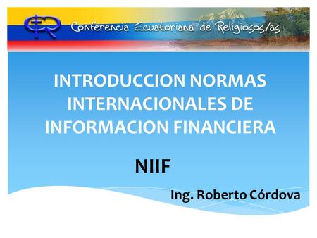 INTRODUCCION NORMAS INTERNACIONALES DE INFORMACION FINANCIERA