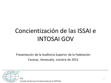 Concientización de las ISSAI e INTOSAI GOV