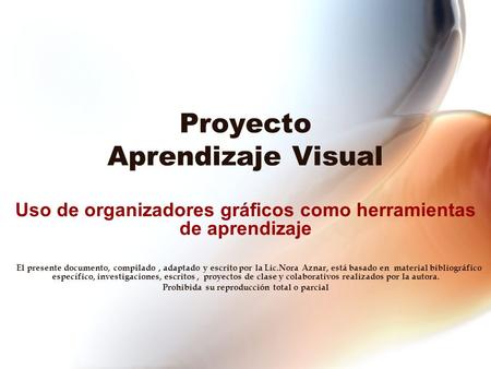 Proyecto Aprendizaje Visual