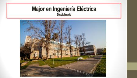 Major en Ingeniería Eléctrica Disciplinario