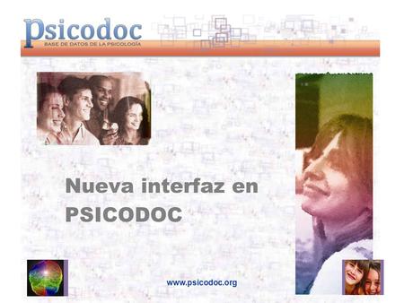 Nueva interfaz en PSICODOC