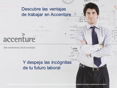 Descubre las ventajas de trabajar en Accenture