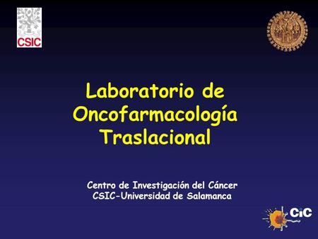 Laboratorio de Oncofarmacología Traslacional