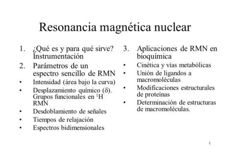 Resonancia magnética nuclear