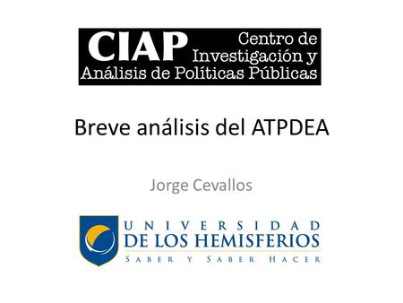 Breve análisis del ATPDEA