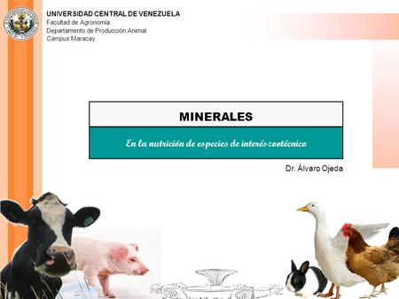 En la nutrición de especies de interészootécnico