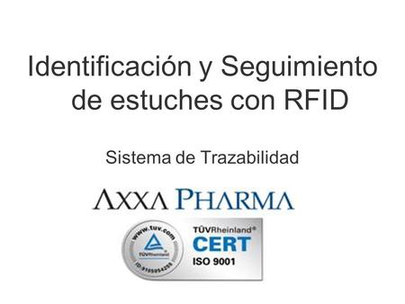Identificación y Seguimiento de estuches con RFID