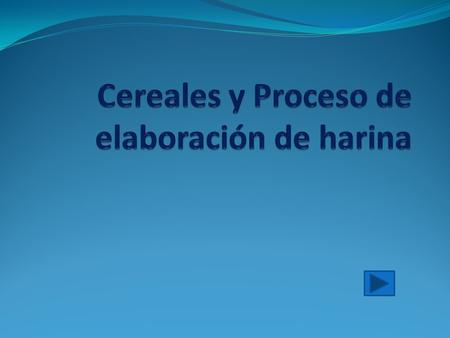 Cereales y Proceso de elaboración de harina