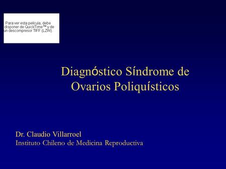 Diagnóstico Síndrome de Ovarios Poliquísticos