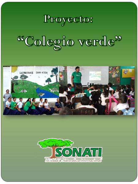 Proyecto: “Colegio verde”.