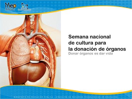 Semana nacional de cultura para la donación de órganos