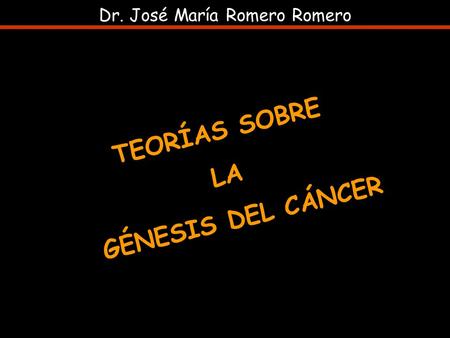 Dr. José María Romero Romero