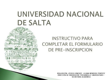 UNIVERSIDAD NACIONAL DE SALTA