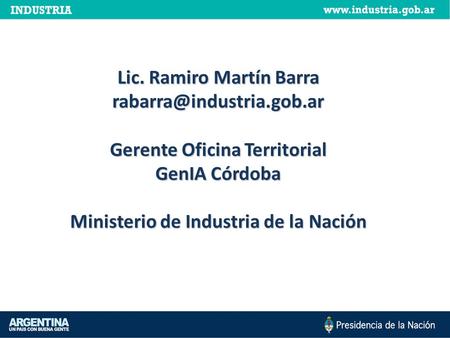 Lic. Ramiro Martín Barra